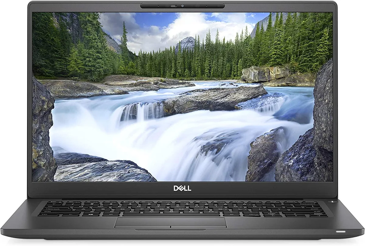 Silver Dell Latitude 7400 14 inch laptop closed lid