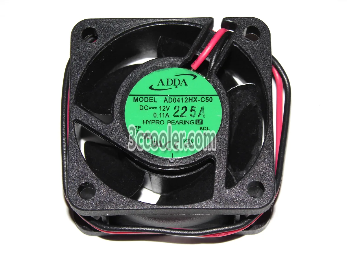 Square black 40mm fan with hydraulic bearing