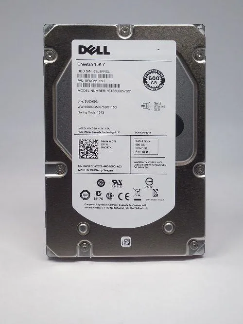 DELL DELL W347K 600GB 15K SAS 3.5" internal hard drive — fotografija izdelka