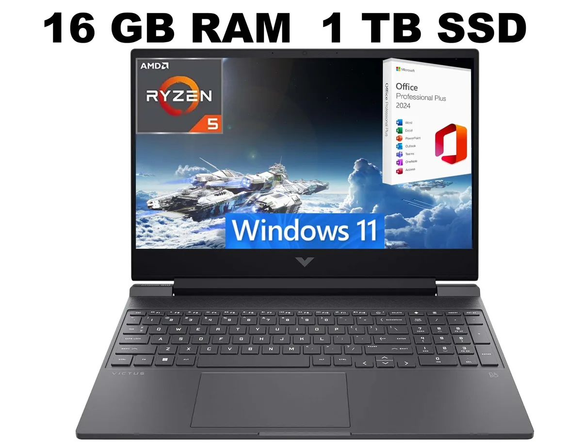 HP HP Victus 15 Raider AMD Ryzen 5 7535HS Radeon RX 6600M gaming laptop — toote foto