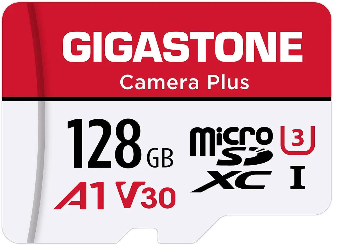 Gigastone Corporation Gigastone Corporation Camera Plus 128GB microSDXC memory card UHS-I A1 V30 U3 Class 10 100MB/s — Produktfoto