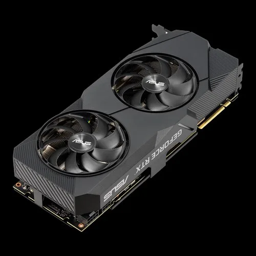 ASUS GeForce RTX 2070 Super Dual EVO graphics card with two fans
