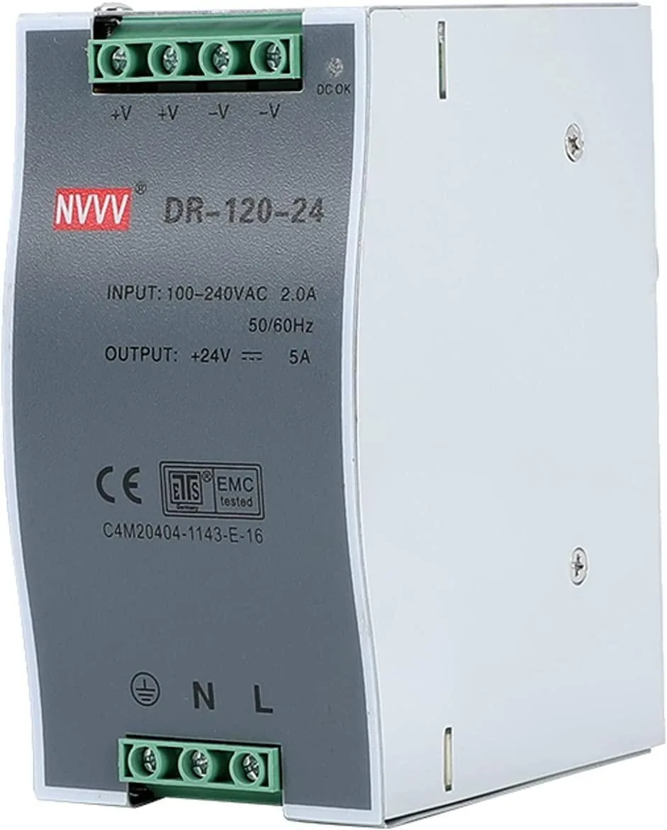 myVolts myVolts DR-120-24 24V 5A 120W DIN-Rail Power Supply — photo du produit