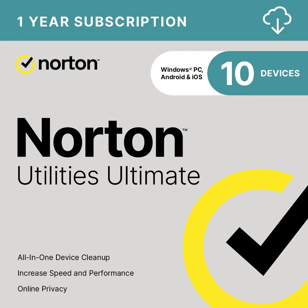 Norton Norton Utilities Ultimate 21427884 10 Devices 1 Year internet security — Produktfoto