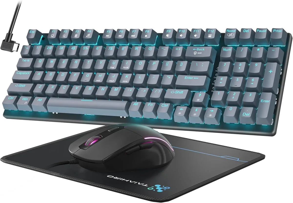 BFKK BFKK 98-Key Mechanical Gaming Keyboard & Mouse Set — fotografia produktu