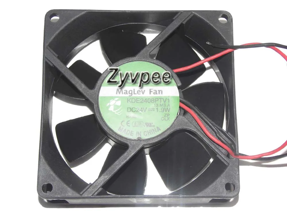 Zyvpee Zyvpee KDE2408PTV1 8025 24V 1.9W 2 Wires 8CM case fan — 제품 사진