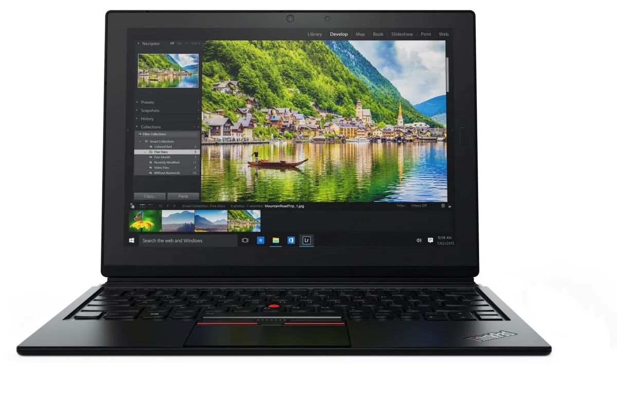 Lenovo ThinkPad X1 12.0 inch FHD touchscreen laptop in matte black finish