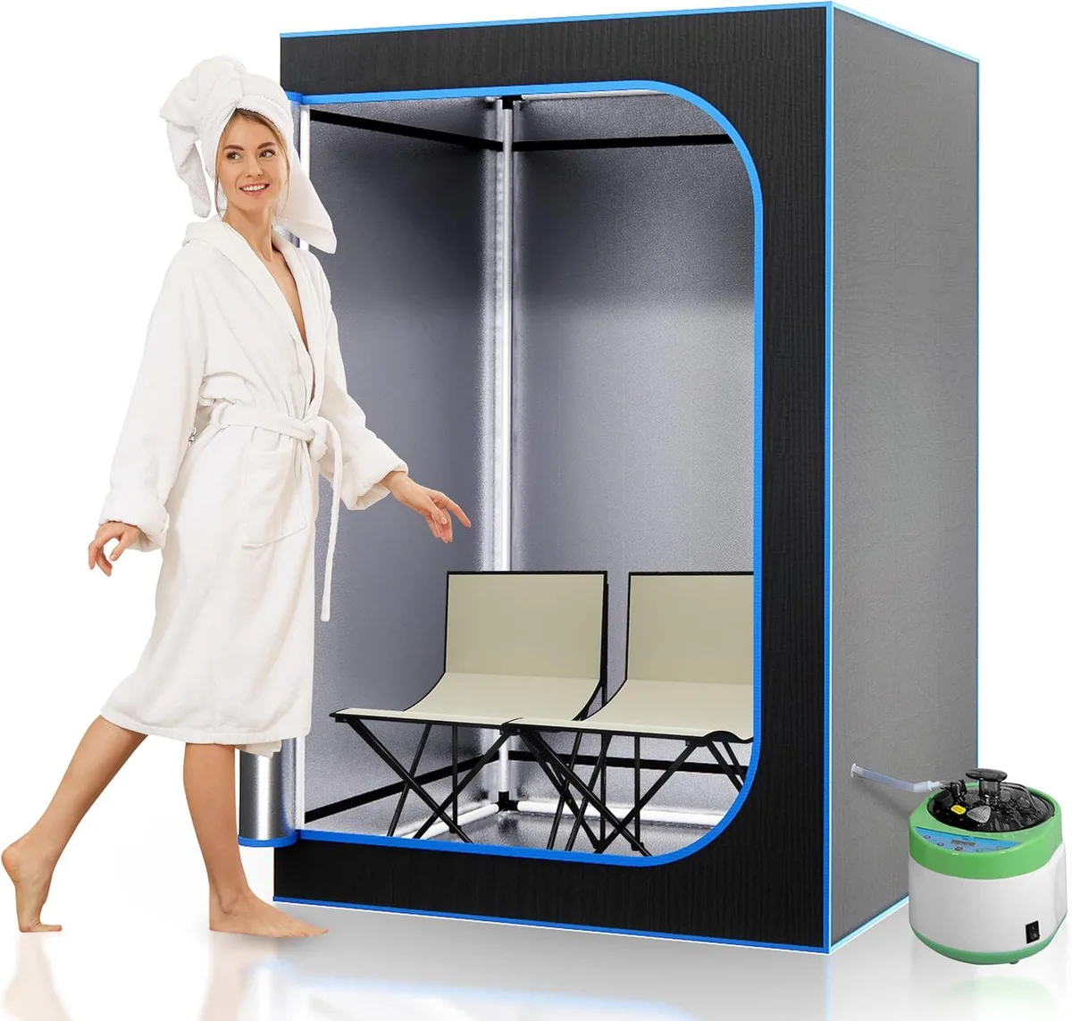 SereneLife SereneLife SLISAU40BK Portable Infrared Sauna 1600W 120V Black — termékfotó