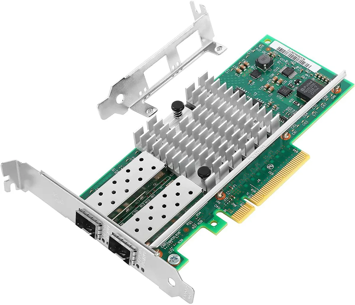 Value Brand Value Brand PCIe 2.0 x8 10GbE Dual SFP+ Card 82599ES — vörumynd