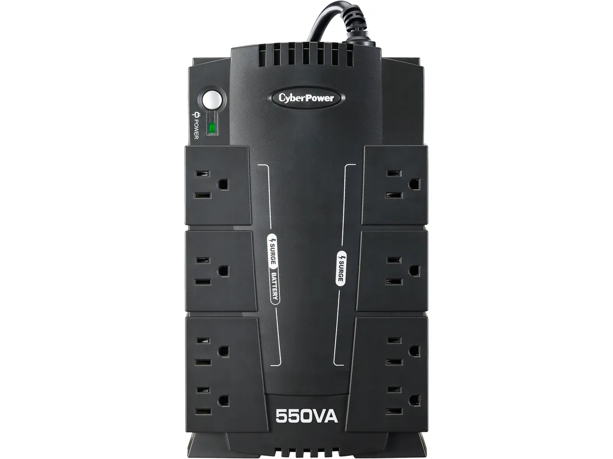CyberPower CyberPower CP550SLG 550VA/330W UPS, 120V, 8 Outlets, 890 Joules — 商品写真