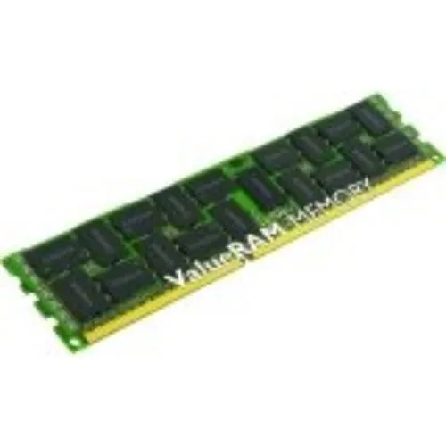 Green 240-pin DDR3 server memory module with black chips and gold contacts