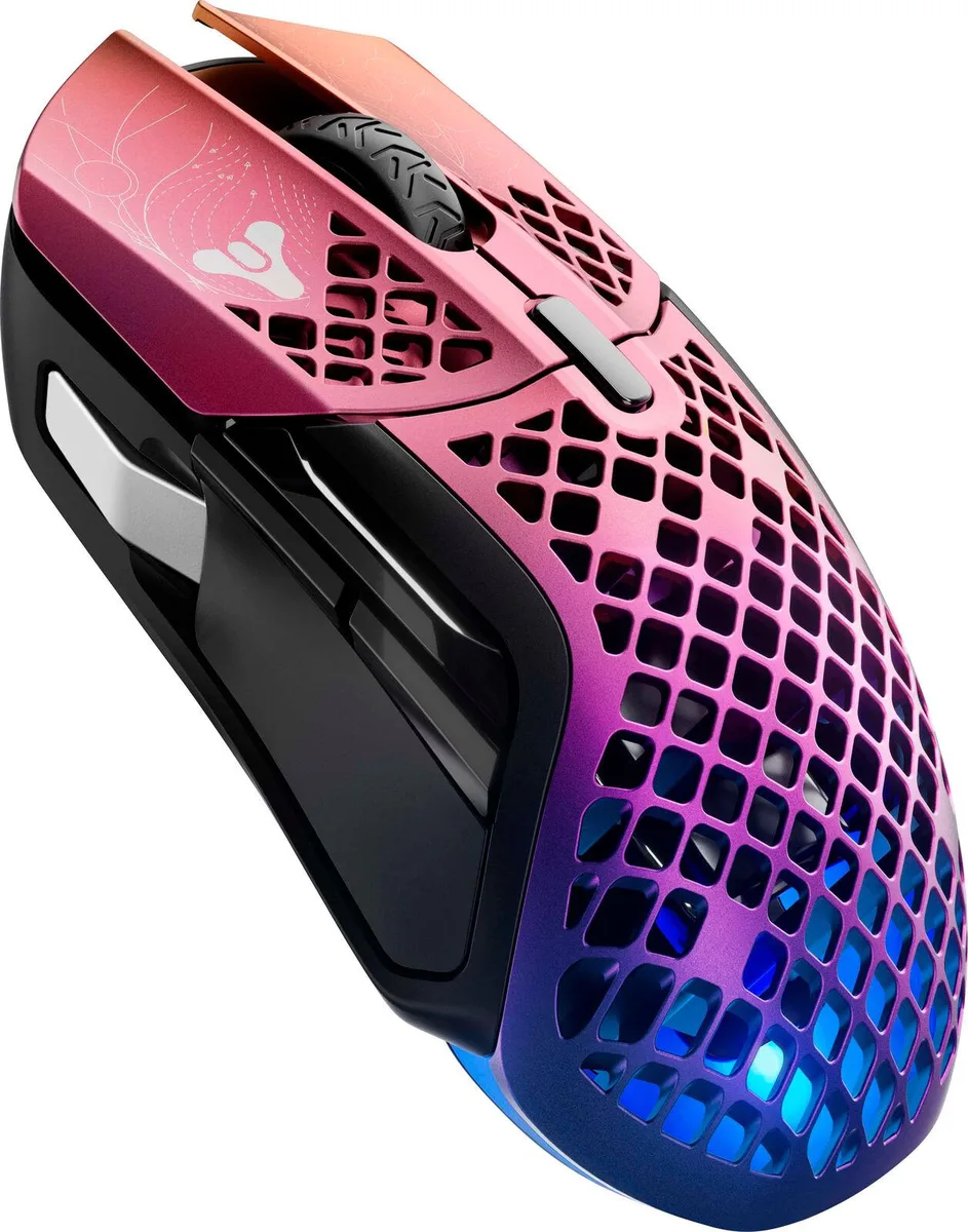 SteelSeries SteelSeries Aerox 5 Wireless Destiny 2 Lightfall Edition Cosmic Purple gaming mouse — Produktfoto