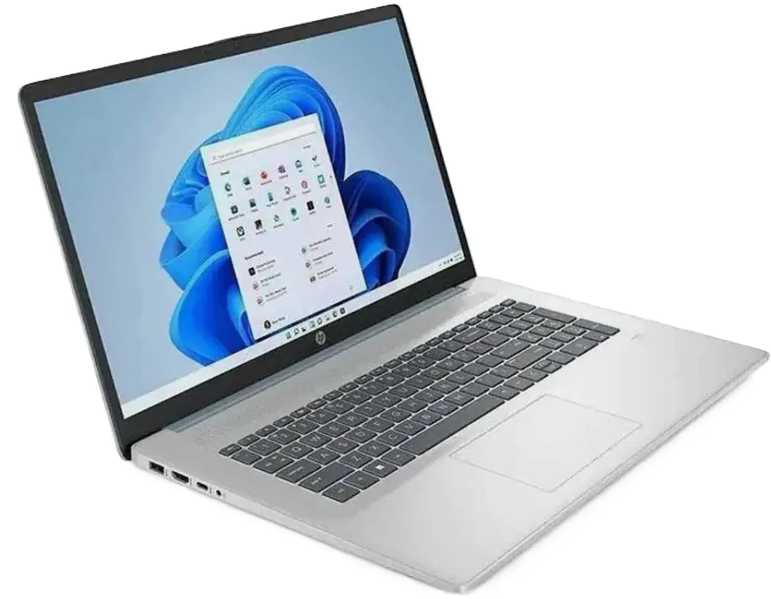 Moonlight Blue 17.3 inch touchscreen laptop with backlit keyboard and fingerprint reader