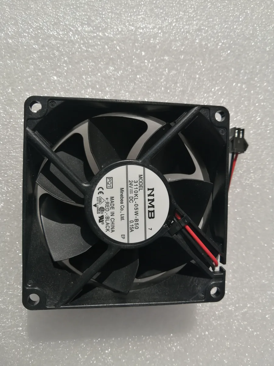 Fans Fans 3110KL-05W-B50-S00Size 8025 DC24V 0.15A 3.6W 3250RPM 38.8CFM case fan — product photo
