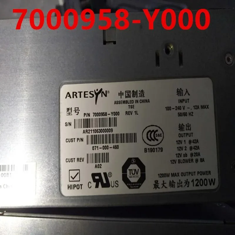 KHACHIMO KHACHIMO Power Supply 1200W For EMC CX3-80 071-000-460 7000958-Y000 — photo du produit