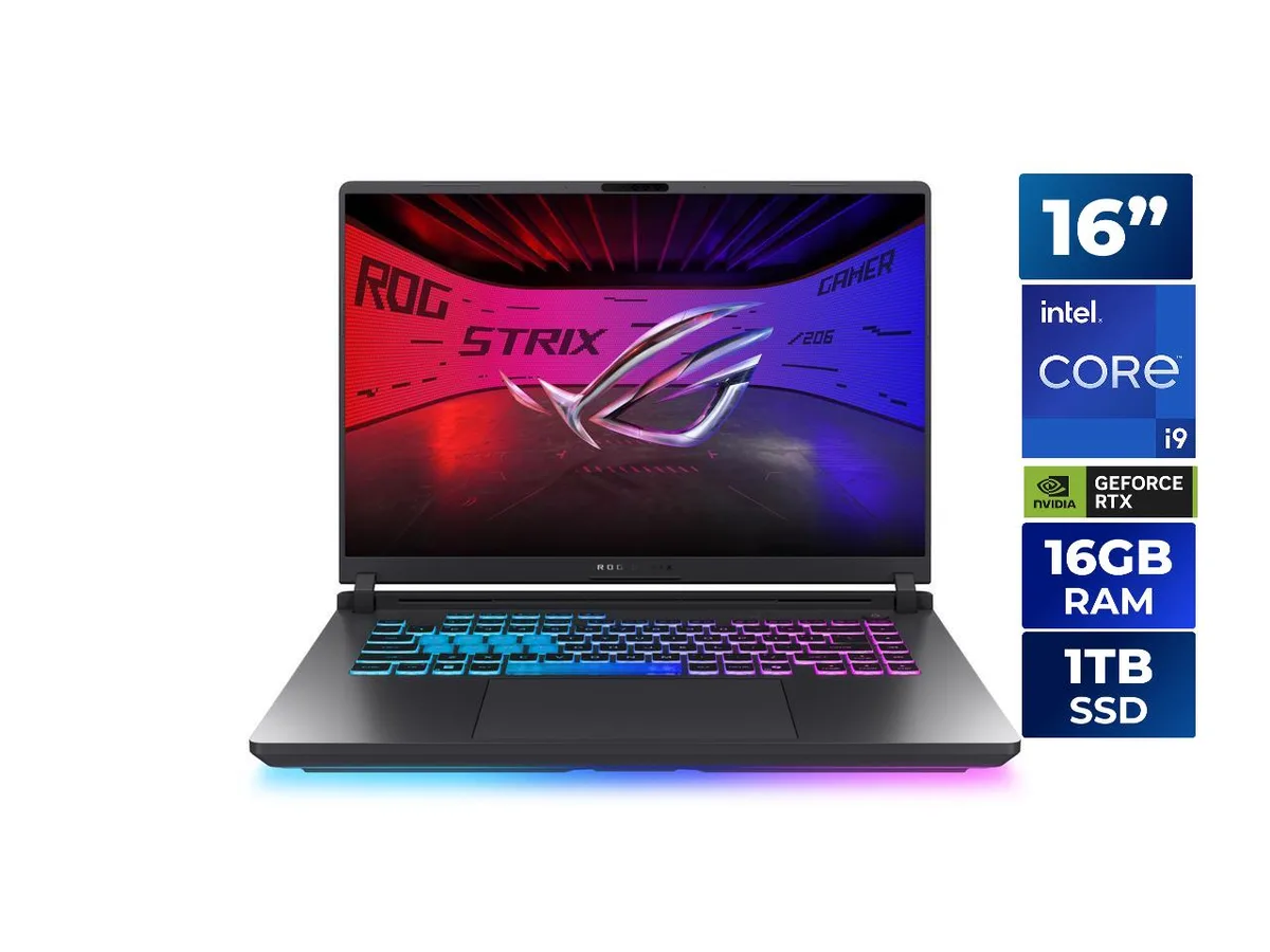 ASUS ROG Strix G16 Eclipse Gray gaming laptop closed view