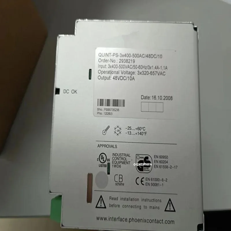 KHACHIMO KHACHIMO QUINT-PS-3X400-500AC/48DC/10 48V UPS power supply — photo du produit