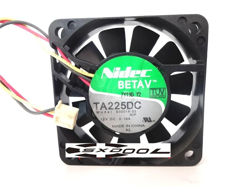 SXDOOL SXDOOL B35018-33 60×60×15 mm 12 V 5900 RPM case fan — product photo