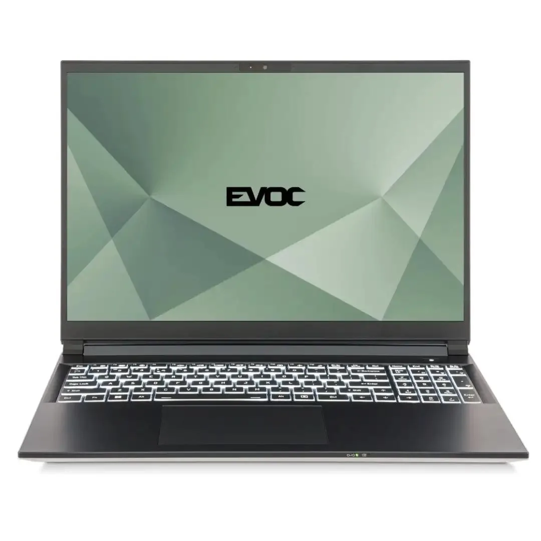 Silver 16-inch gaming laptop with metal chassis and FHD+ display