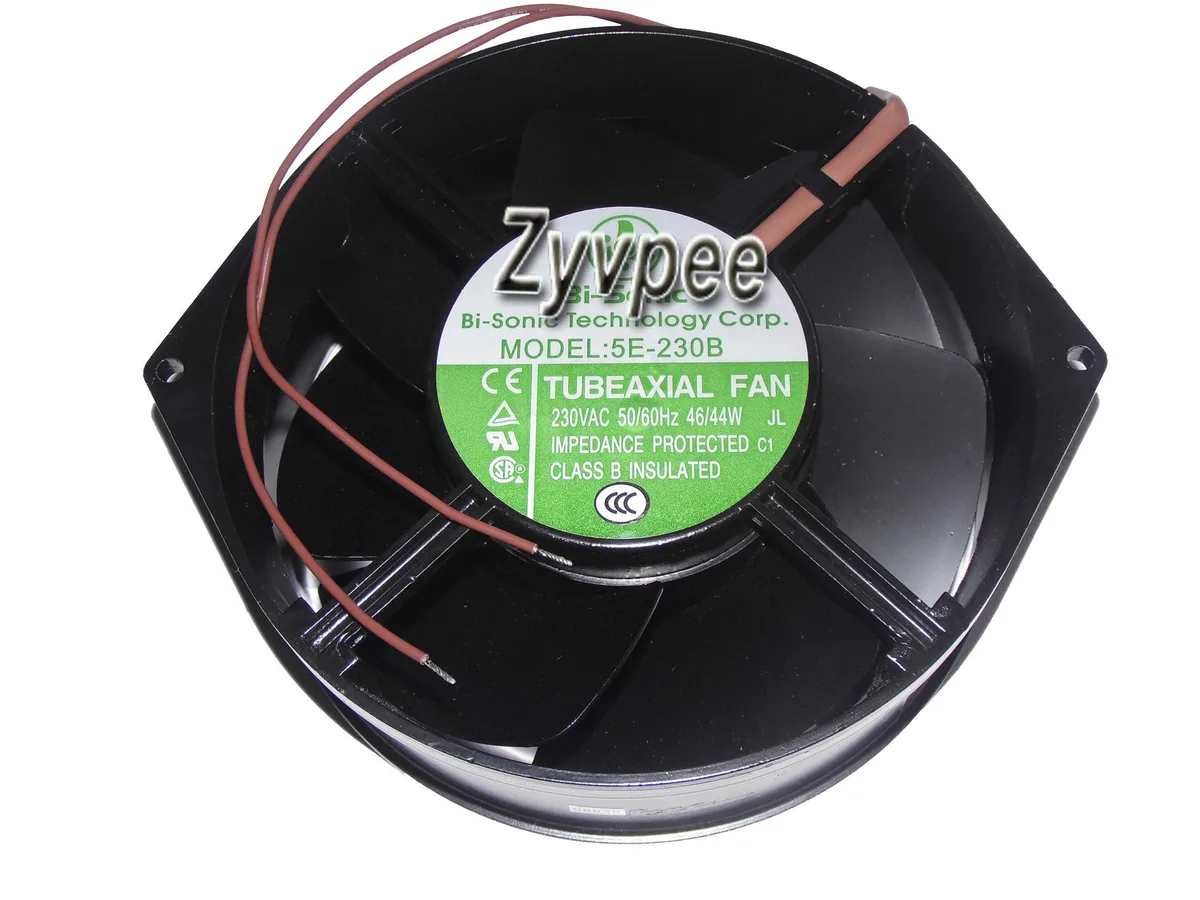 SunnyStar Co., Ltd SunnyStar Co., Ltd 5E-230B 170mm AC Case Fan 2 Ball 2750/3100 RPM 340/408 m3/H 50/53 dB 2 Wire Black — صورة المنتج
