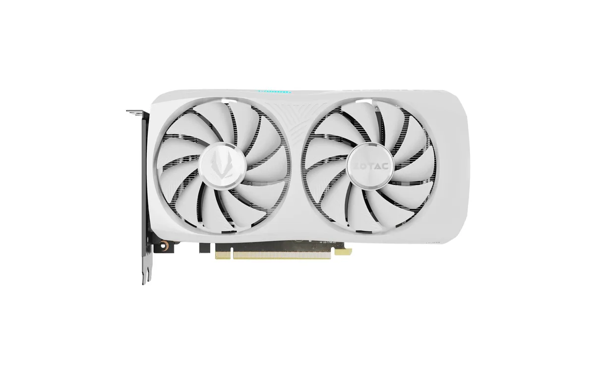 ZOTAC ZOTAC GeForce RTX 4060 Ti Twin Edge OC White 8GB graphics card ZT-D40610Q-10M — photo du produit