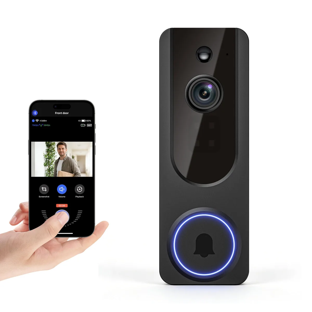 Clover V52 Wireless Surveillance 1080p 2.4GHz 5200mAh — product photo
