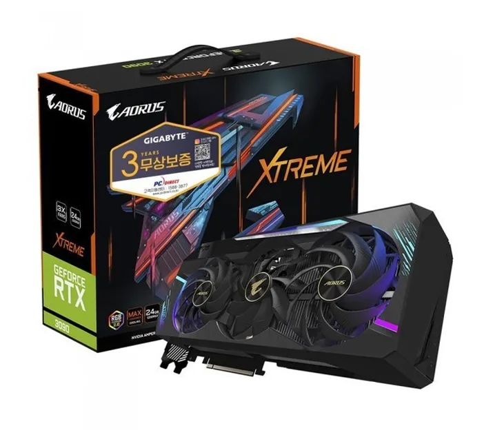 GIGABYTE GIGABYTE AORUS Xtreme RTX 3090 24GB graphics card — product photo