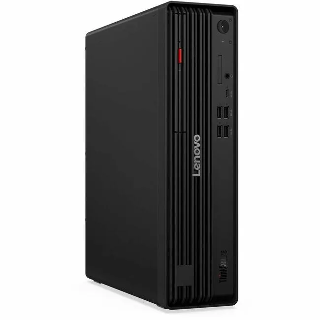 Small black desktop tower with DVD drive slot