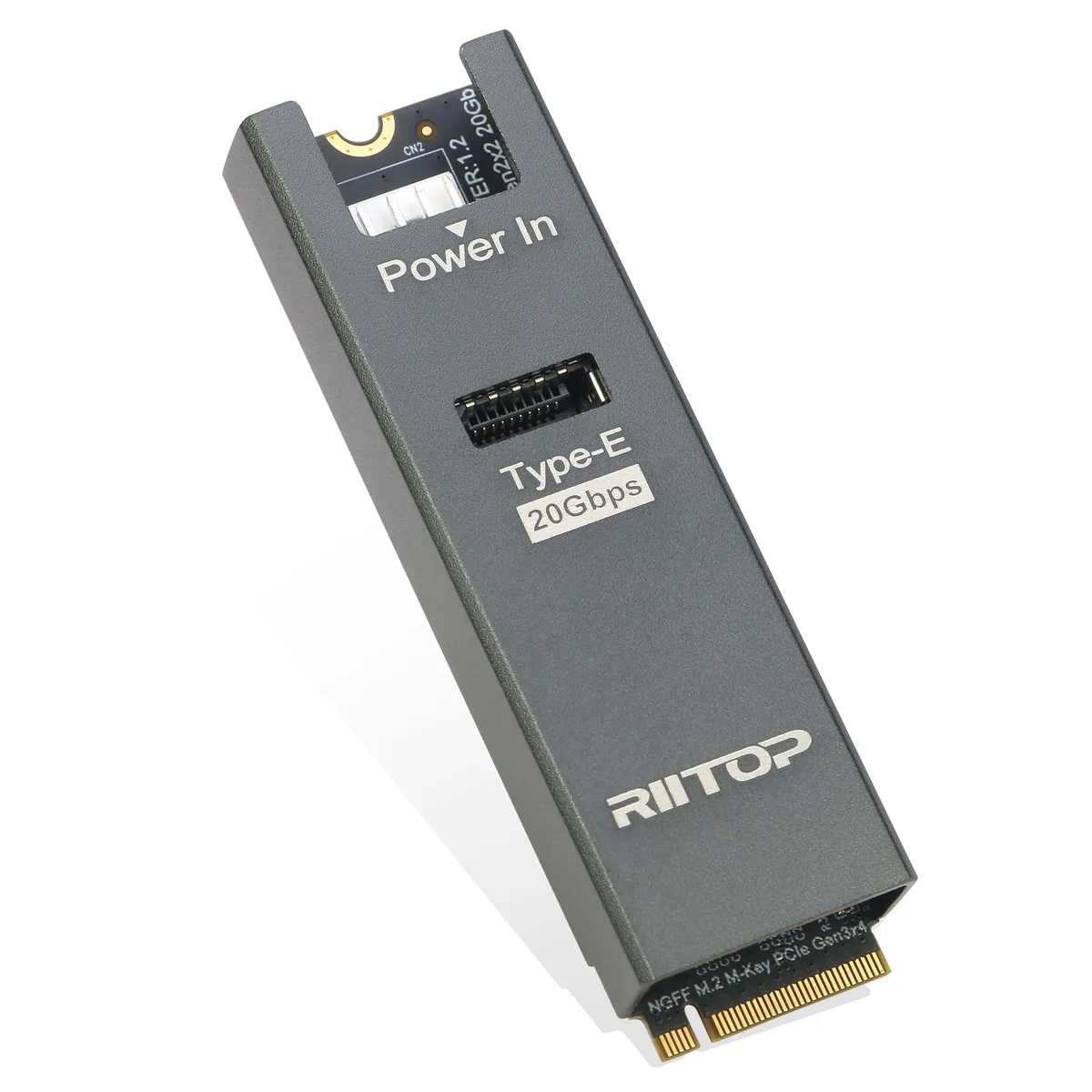 RIITOP RIITOP NV2E-20GH NVMe to USB Type-E Adapter 20Gbps — 商品照片