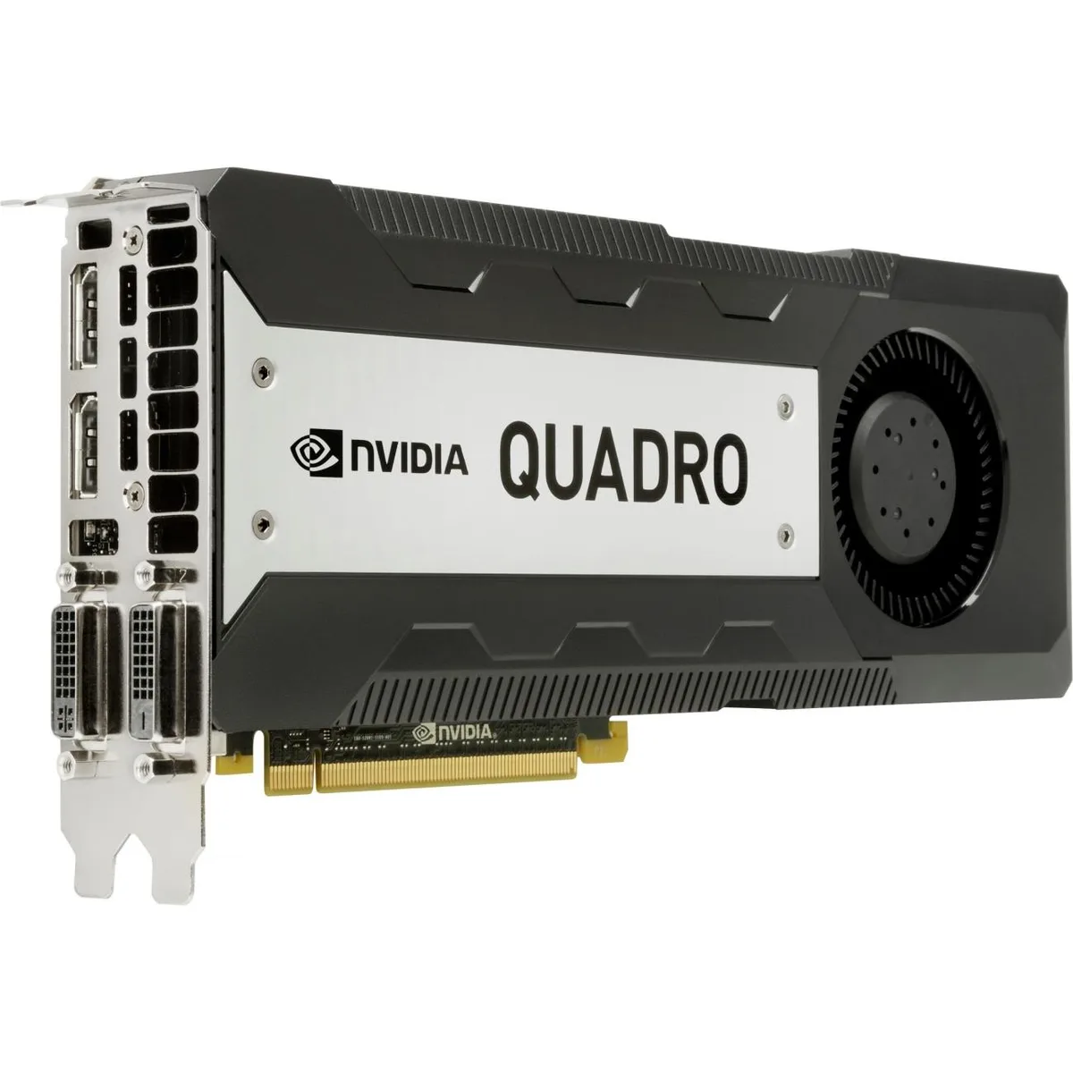 HP Quadro K6000 12 GB graphics card in silver metal finish