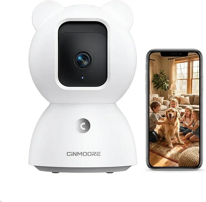 Stellapex Stellapex 2.5K Indoor Camera 4MP Pan Tilt WiFi AI Detection 256GB SD — product photo