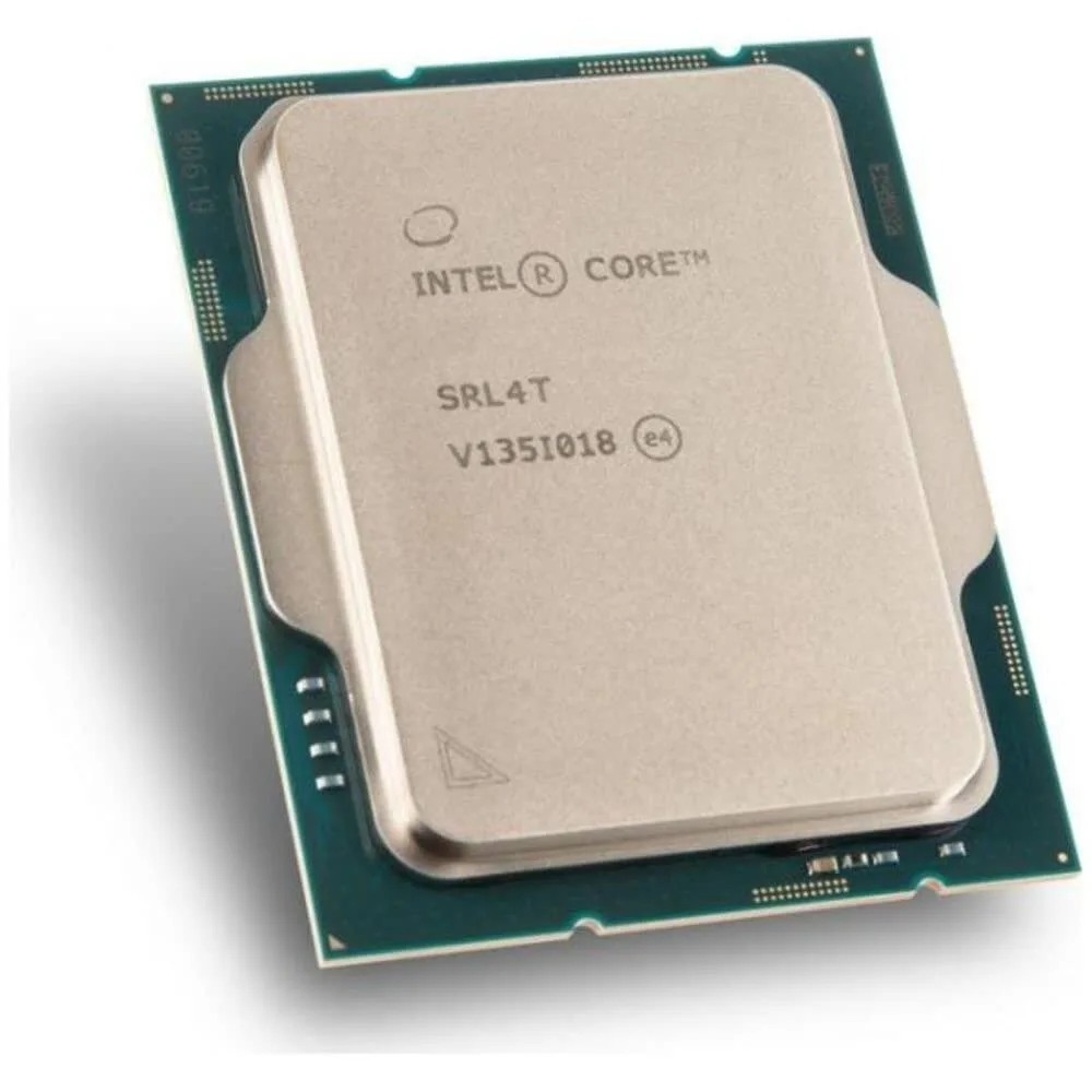 Intel Core i3-12100T CPU in tray with stock air cooler