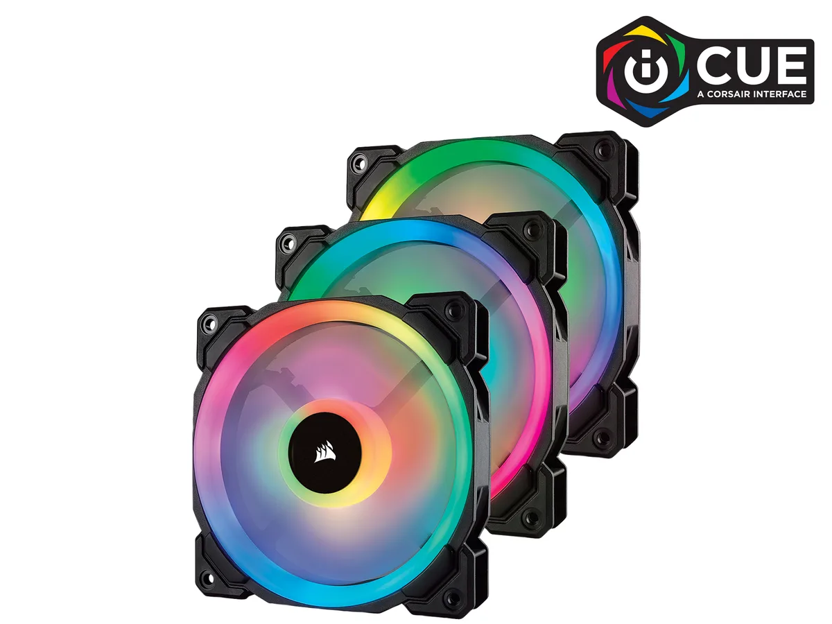 Corsair Corsair CO-9050072-WW LL120 RGB 120mm 3 fan pack case fan — product photo