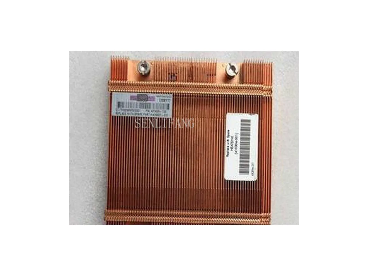 Metal server heatsink with finned radiator block