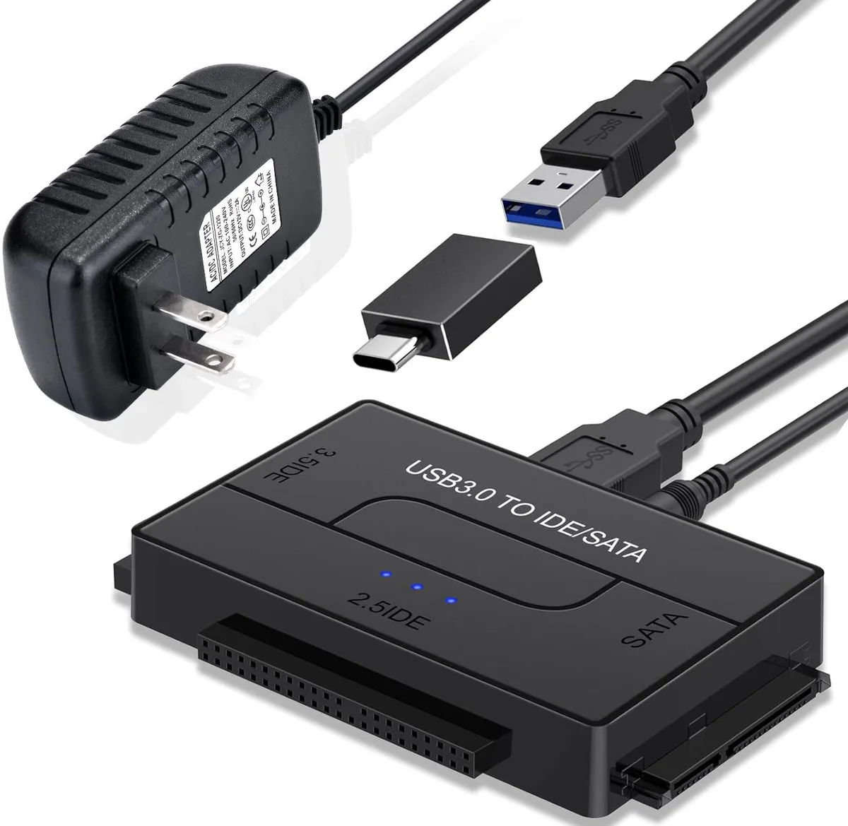Jansicotek Jansicotek E02 USB-C to SATA IDE adapter kit 2.5/3.5 inch — ภาพสินค้า