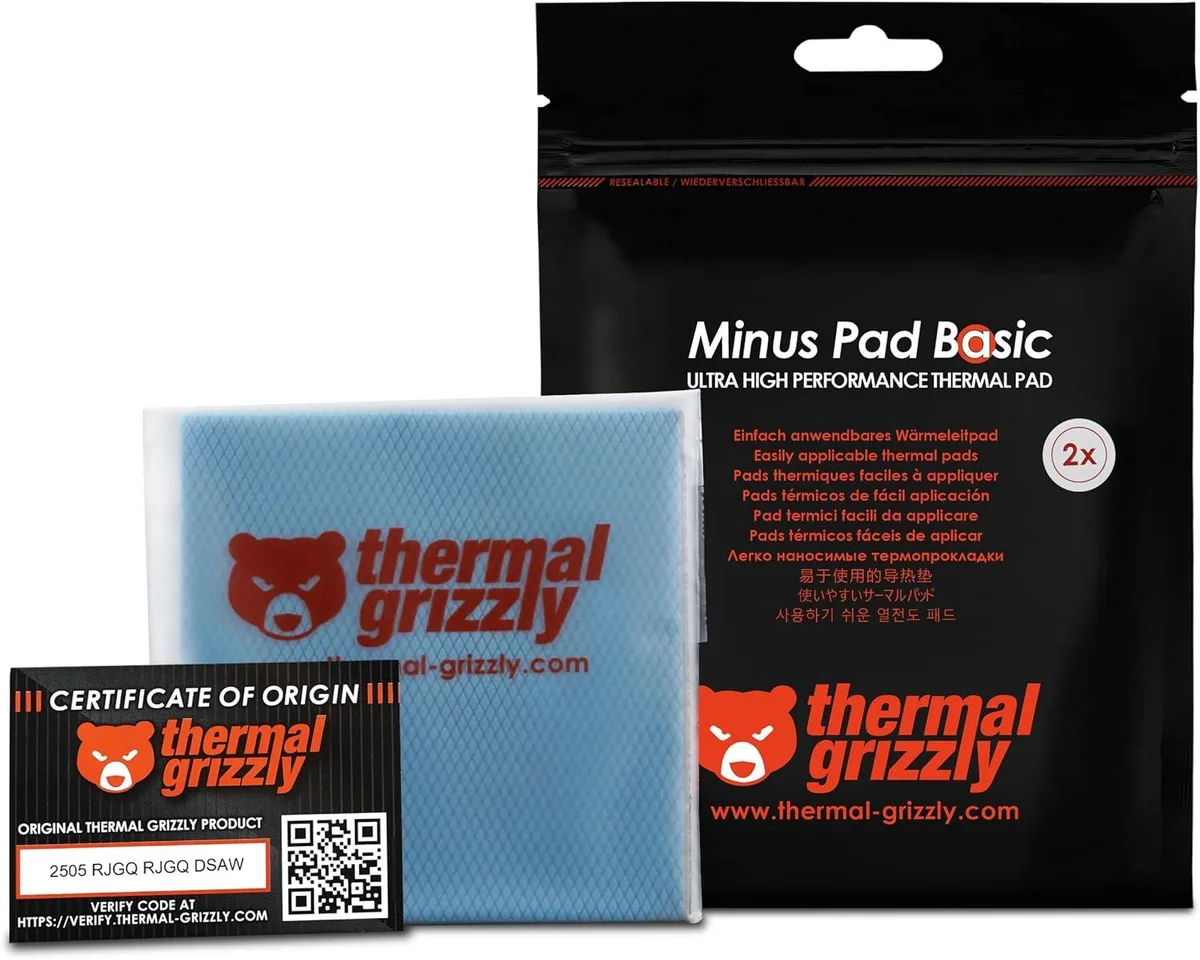 Thermal Grizzly Thermal Grizzly Minus Pad Basic 100x100x1.0mm 2-pack — 商品照片