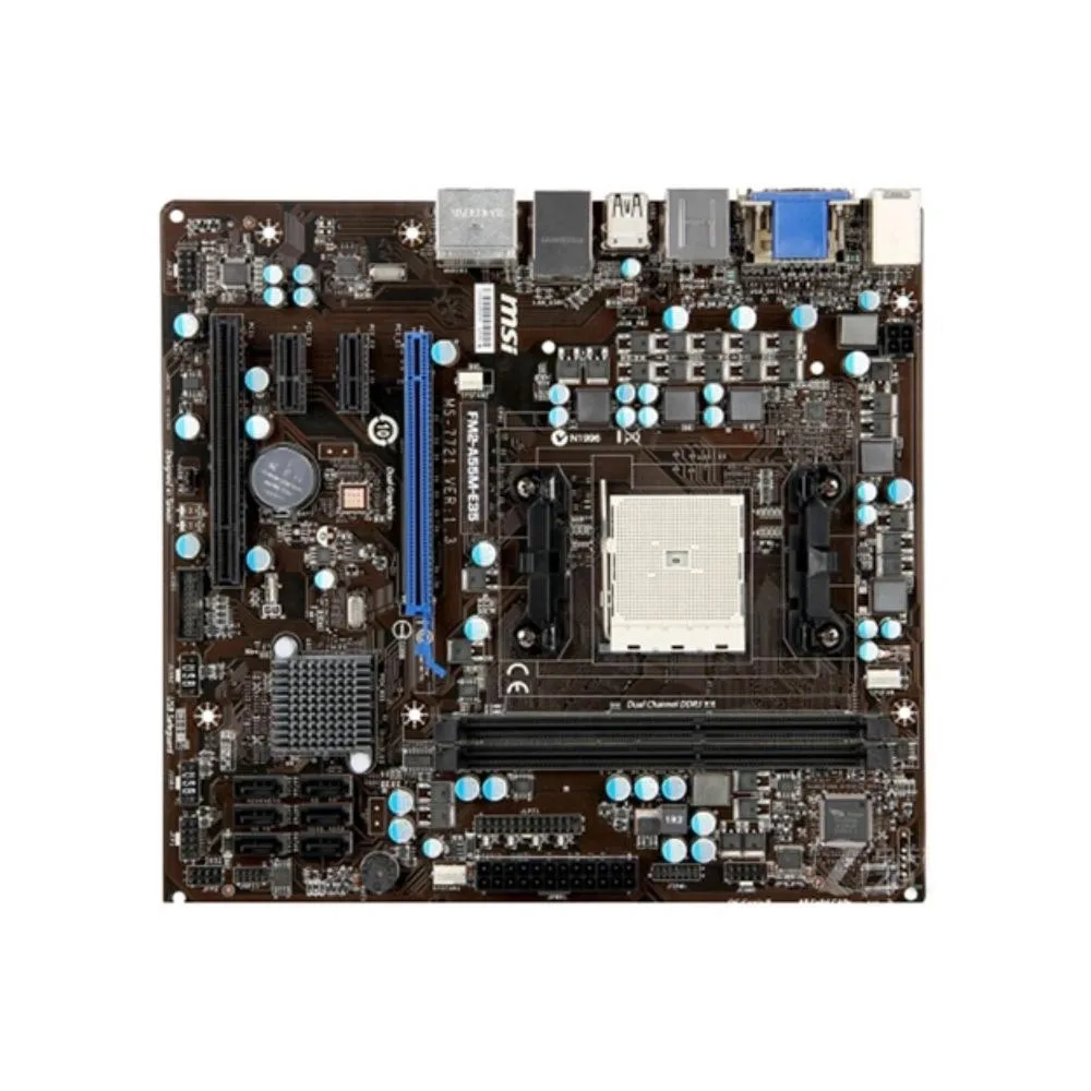 MSI MSI FM2-A55M-E35 AMD A55 Socket FM2 DDR3 Micro ATX Motherboard — product photo