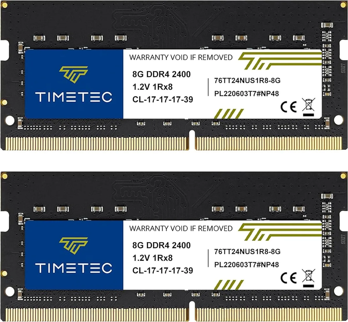 Timetec Timetec 16GB Kit (2x8GB) DDR4 2400MHz CL17 1.2V SODIMM laptop RAM — productfoto