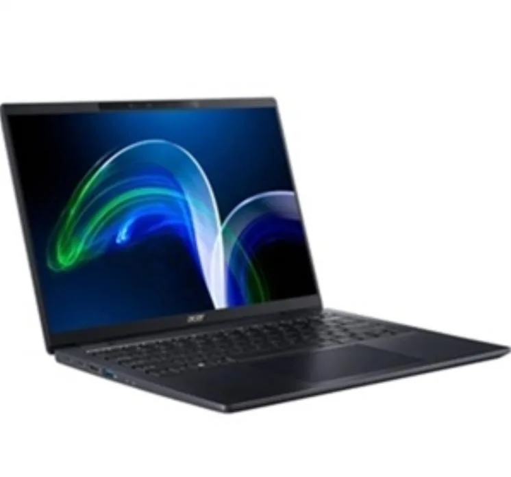Black 14 inch laptop with matte touchscreen display