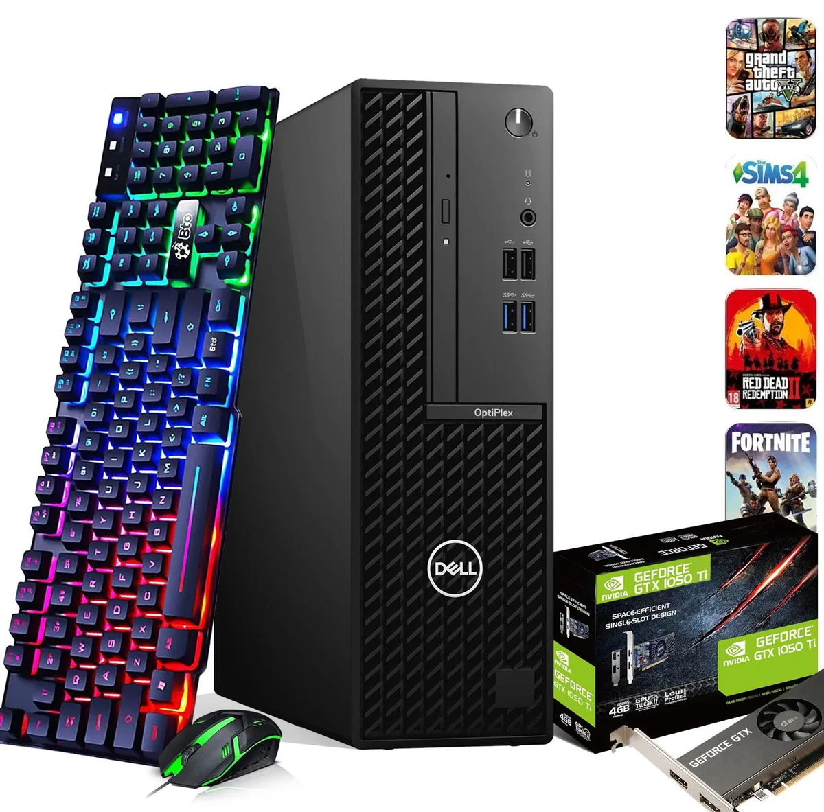 DELL DELL OptiPlex 3080 SFF Gaming Desktop PC i5-10500 16GB 512GB GT1030 — photo du produit