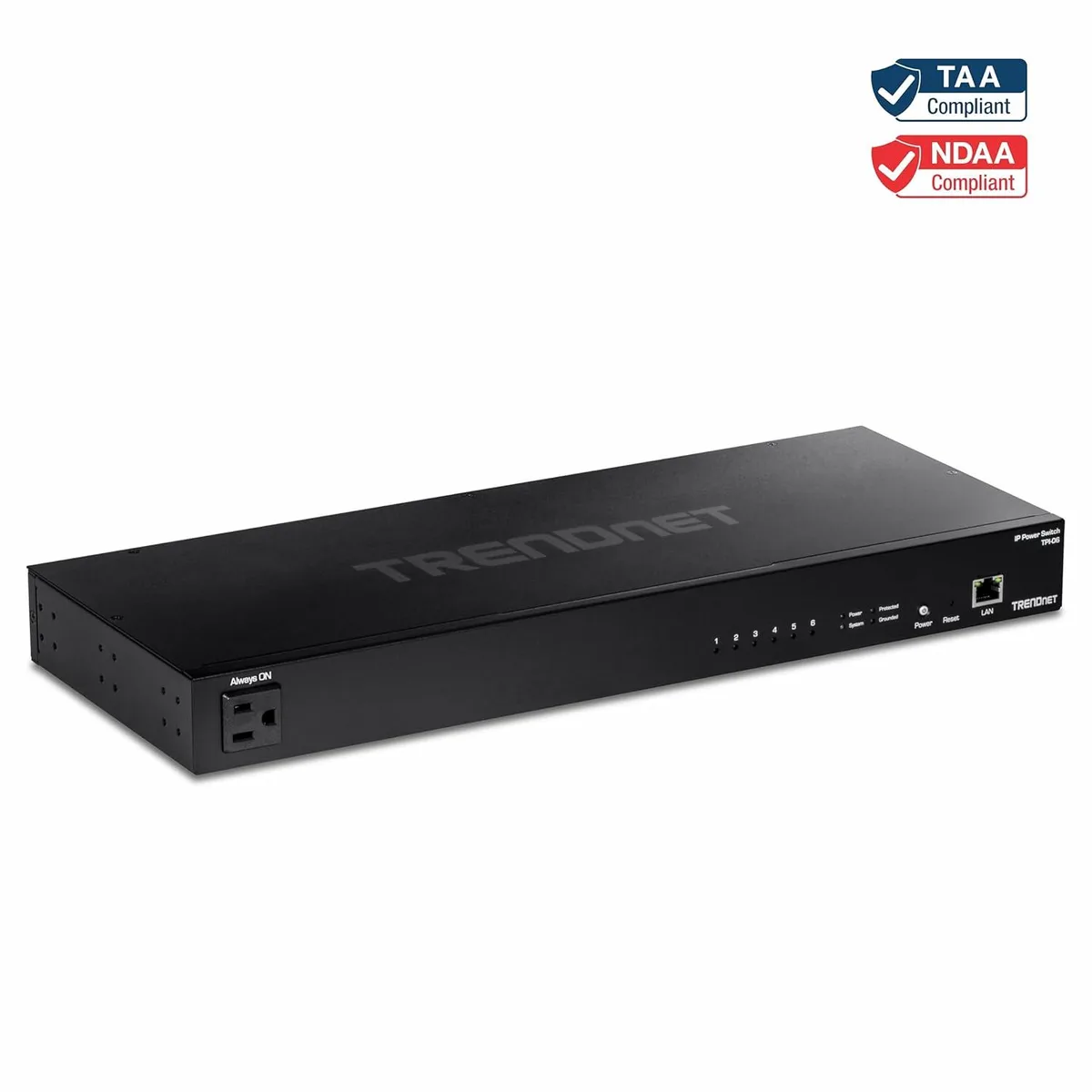 TRENDnet TRENDnet TPI-06 6-Outlet Managed Rackmount PDU 120V 15A — product photo