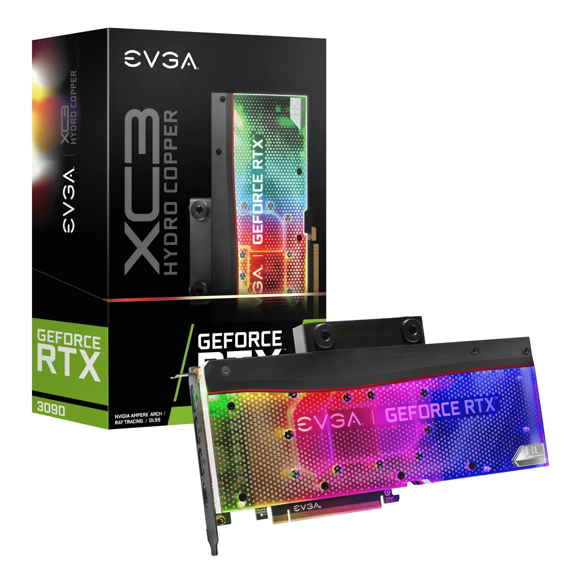 EVGA EVGA GeForce RTX 3090 XC3 Ultra Hydro Copper Gaming graphics card — produktfoto