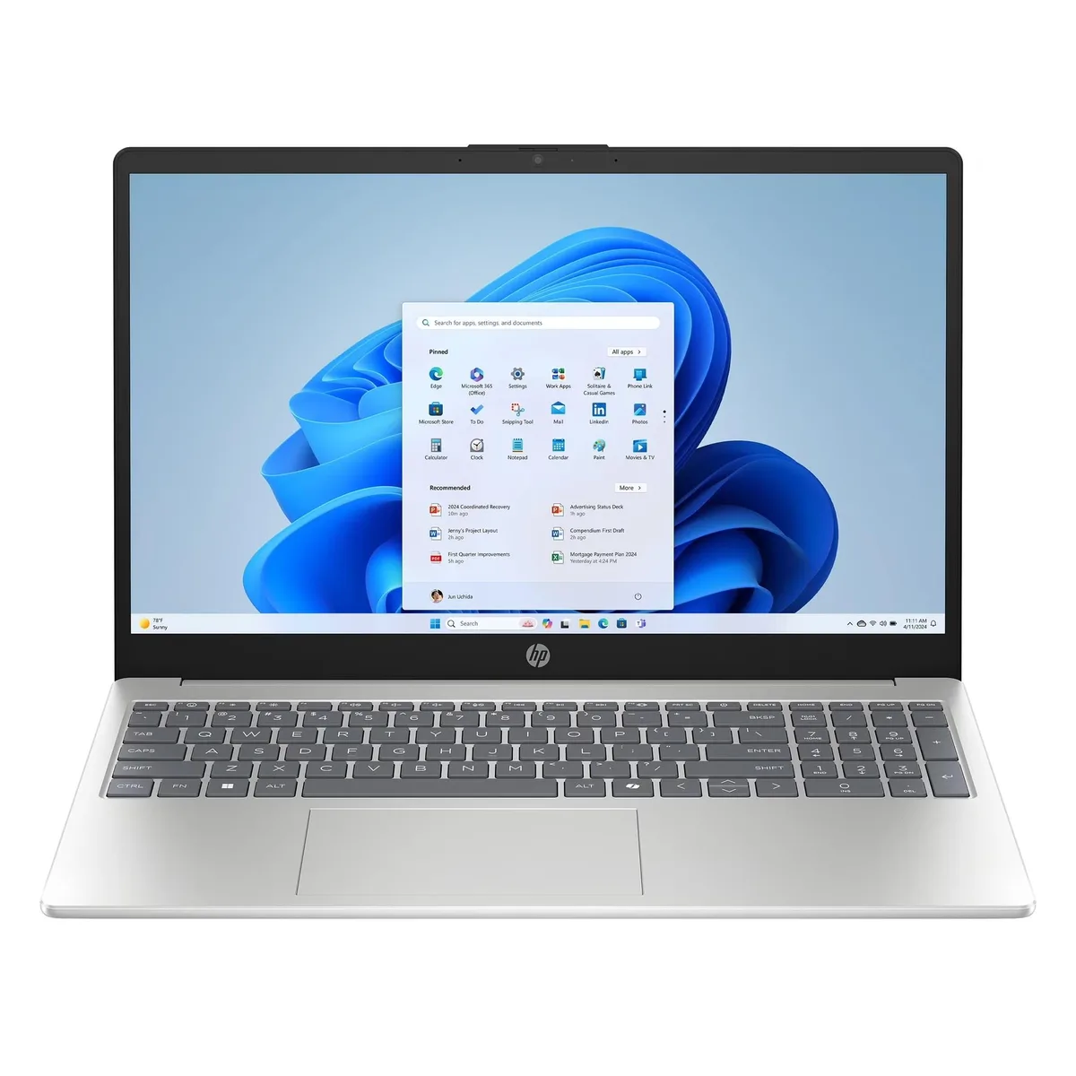 HP HP 15-FD20155T 15.6" laptop Intel Core Ultra 5 225U 8GB 512GB — photo du produit