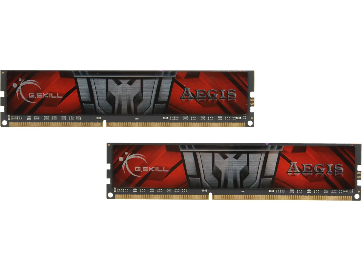 Two green DDR3 memory modules with black heat spreaders