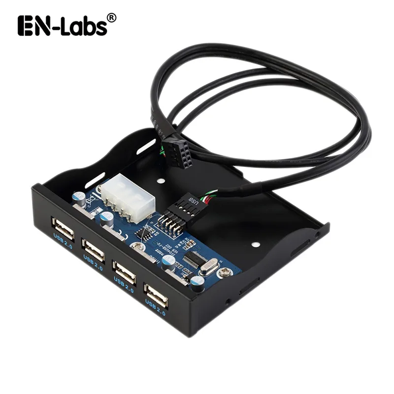 EN-Labs EN-Labs FP35U24M 3.5" 4-Port USB 2.0 Front Panel Hub — ภาพสินค้า