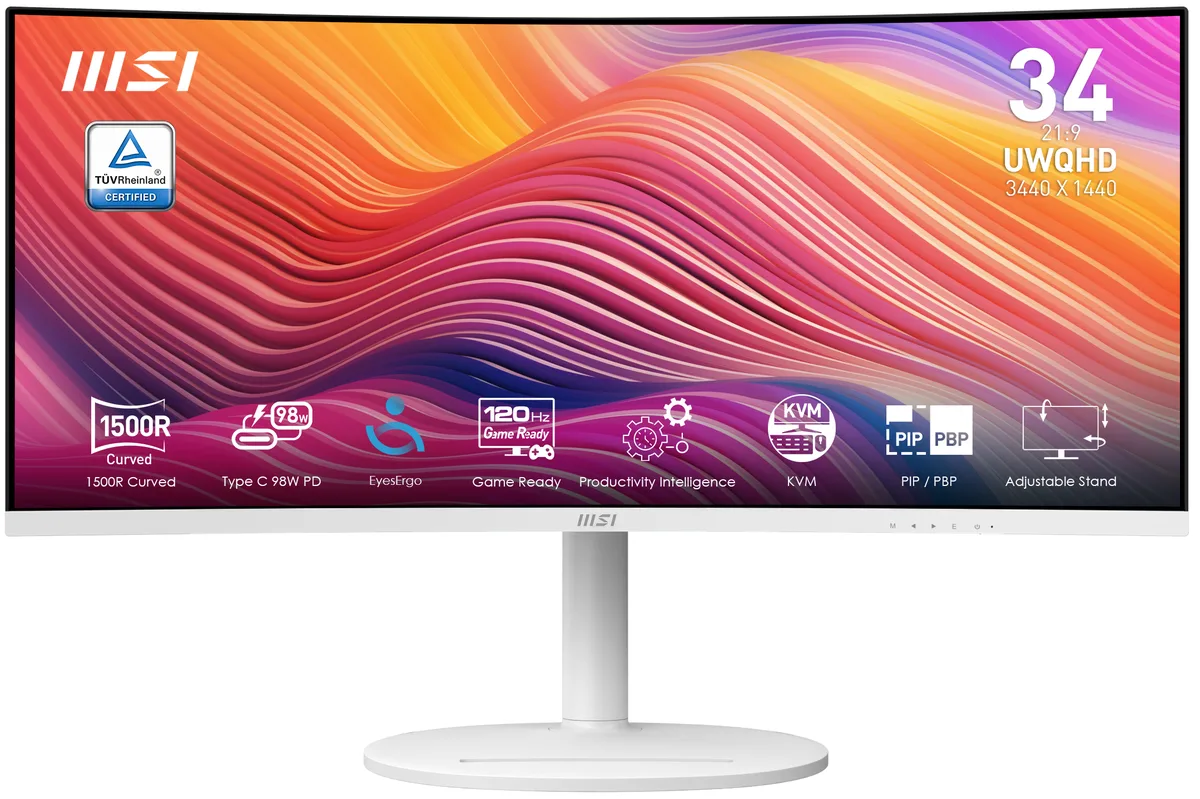 MSI MSI Modern MD342CQPW 34" UWQHD 120Hz curved monitor — product photo