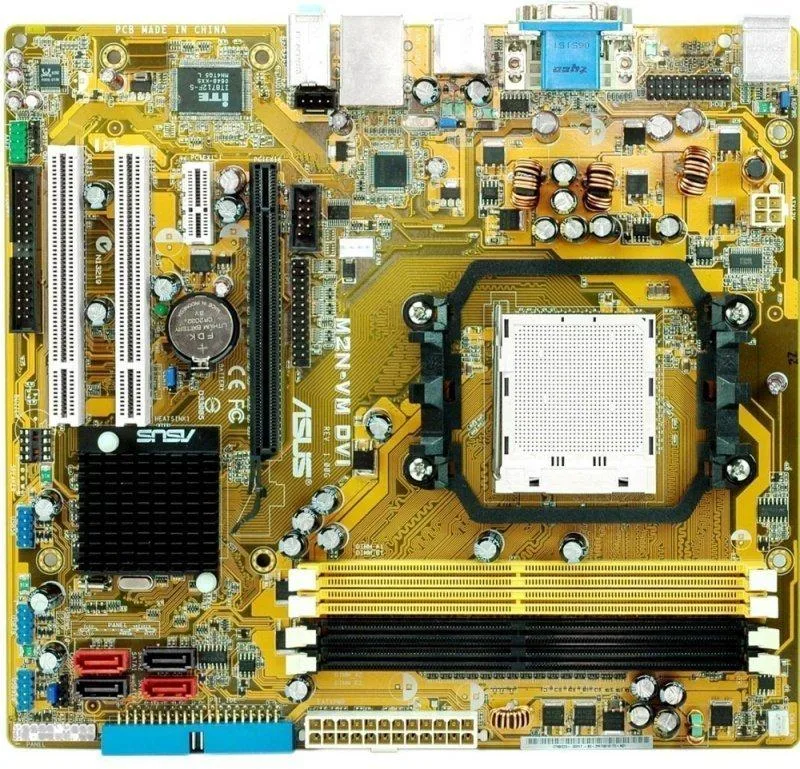 Green Micro ATX motherboard with DVI port and AM2 socket
