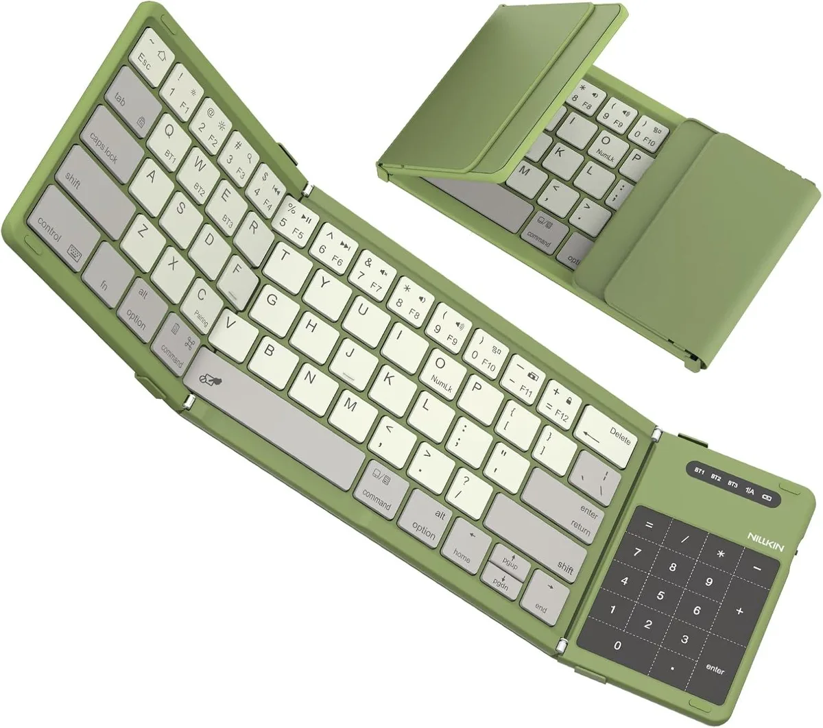 Split ergonomic keyboard with cushioned wrist rest and LED backlighting