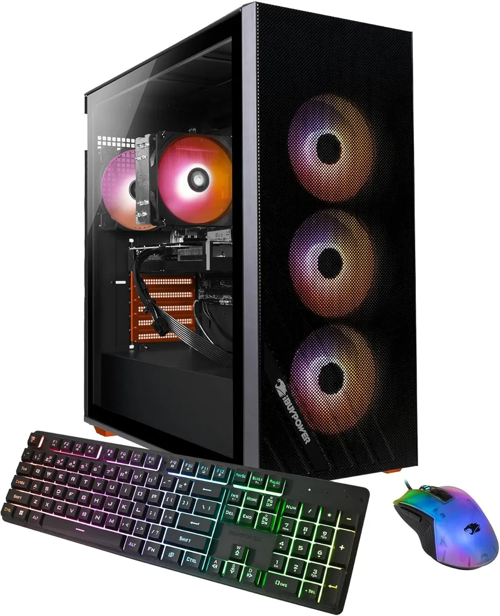 iBUYPOWER iBUYPOWER SCA7N4603 Gaming PC Ryzen 7 5700 RTX 4060 16GB DDR4 500GB NVMe — photo du produit