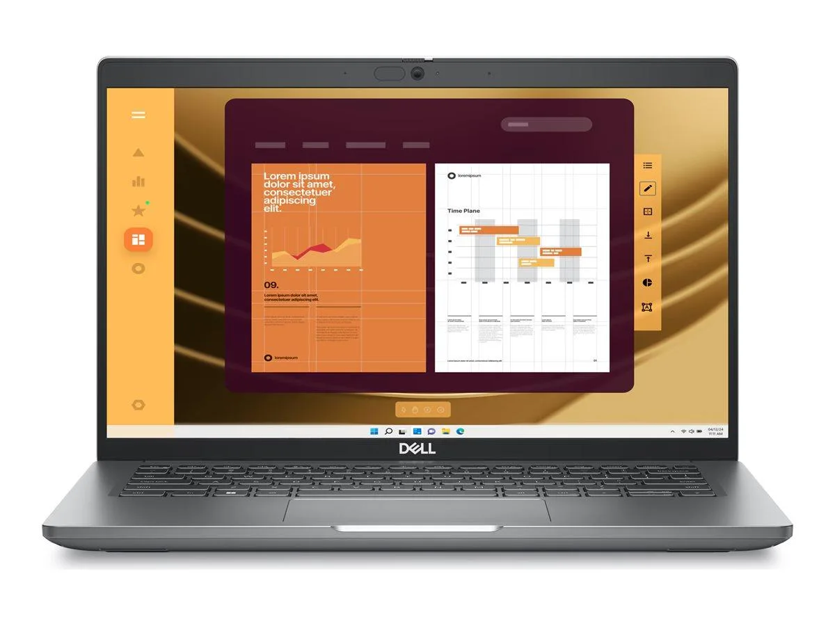Gray 14 inch touchscreen laptop with matte finish